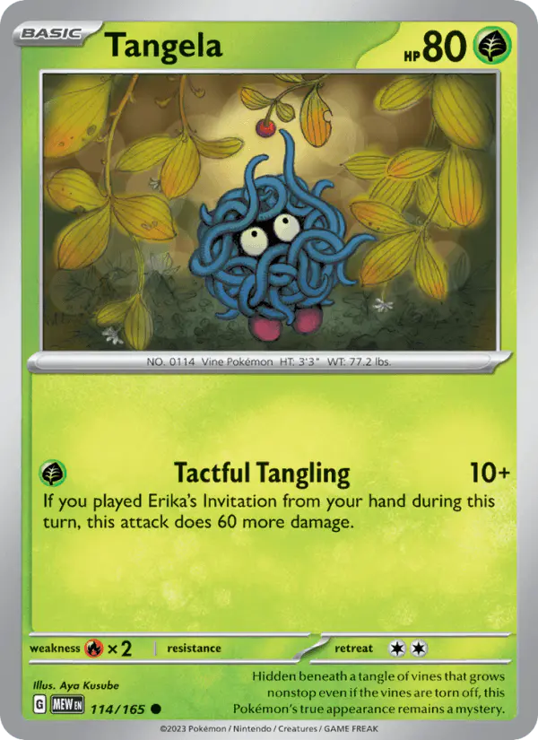 Carta Tangela 114/165 de 151