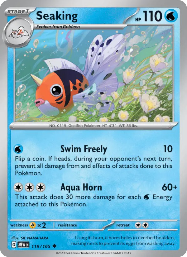 Carta Seaking 119/165 de 151