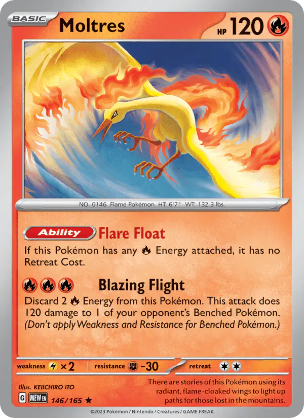 Carta Moltres 146/165 de 151