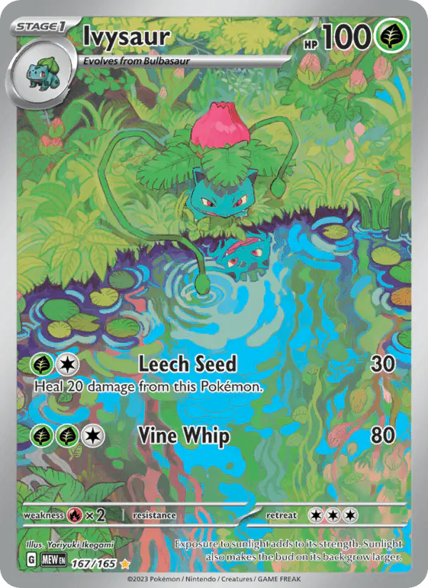 Carta Ivysaur 167/165 de 151