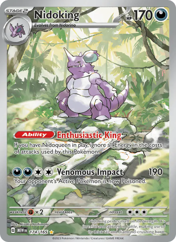 Carta Nidoking 174/165 de 151