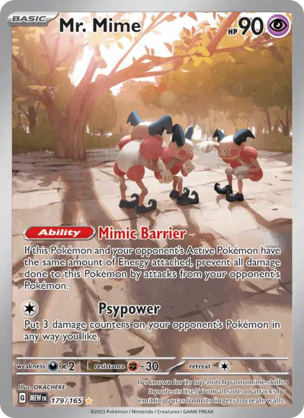 Carta Mr. Mime 179/165 de 151