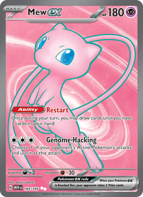 Carta Mew ex 193/165 de 151