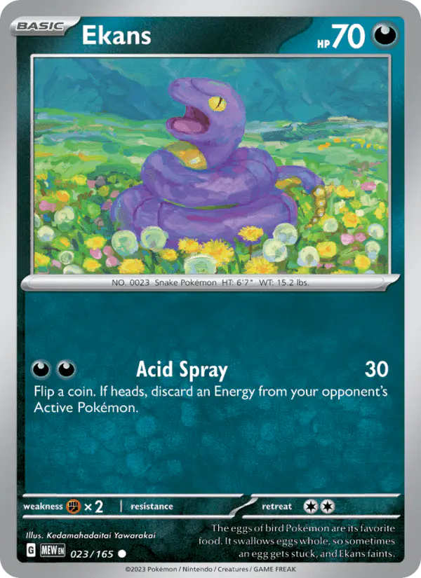 Carta Ekans 023/165 de 151