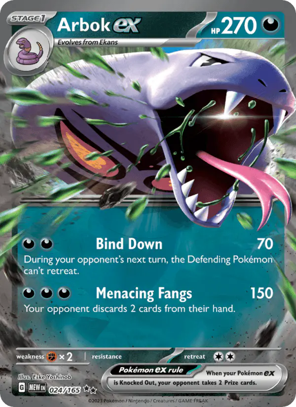 Carta Arbok ex 024/165 de 151