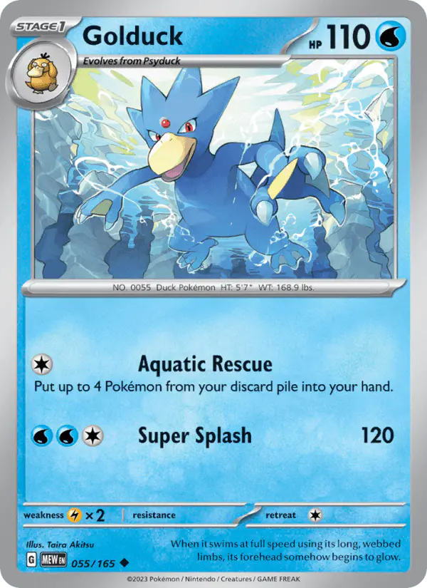 Carta Golduck 055/165 de 151