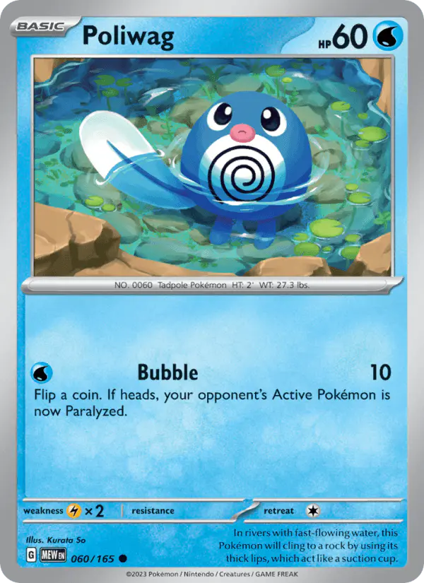 Carta Poliwag 060/165 de 151