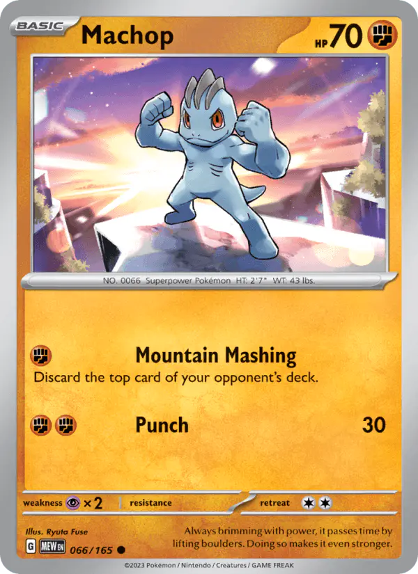 Carta Machop 066/165 de 151