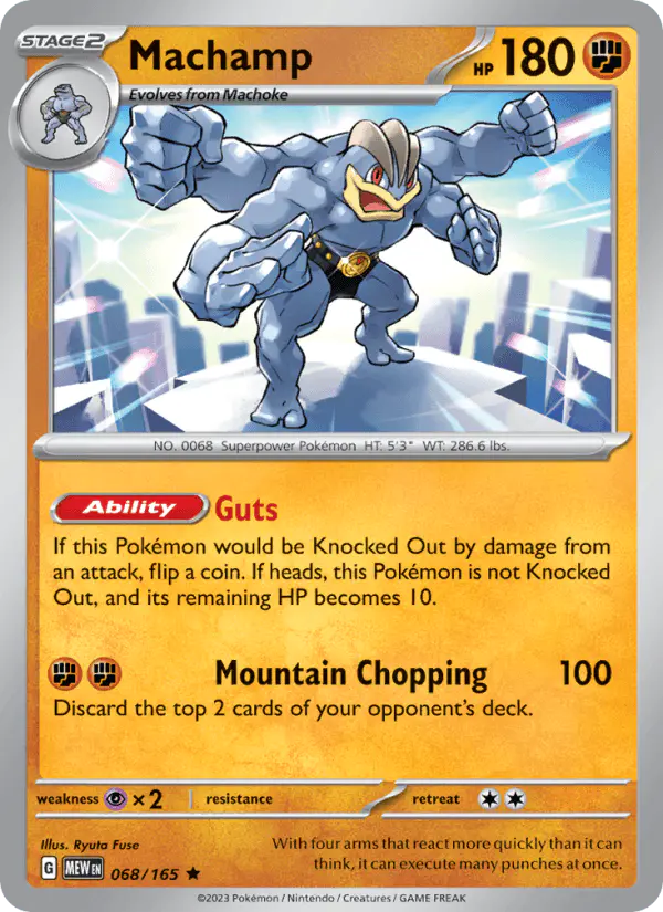 Carta Machamp 068/165 de 151