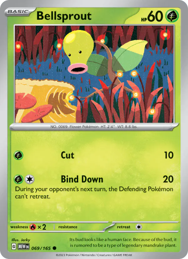 Carta Bellsprout 069/165 de 151