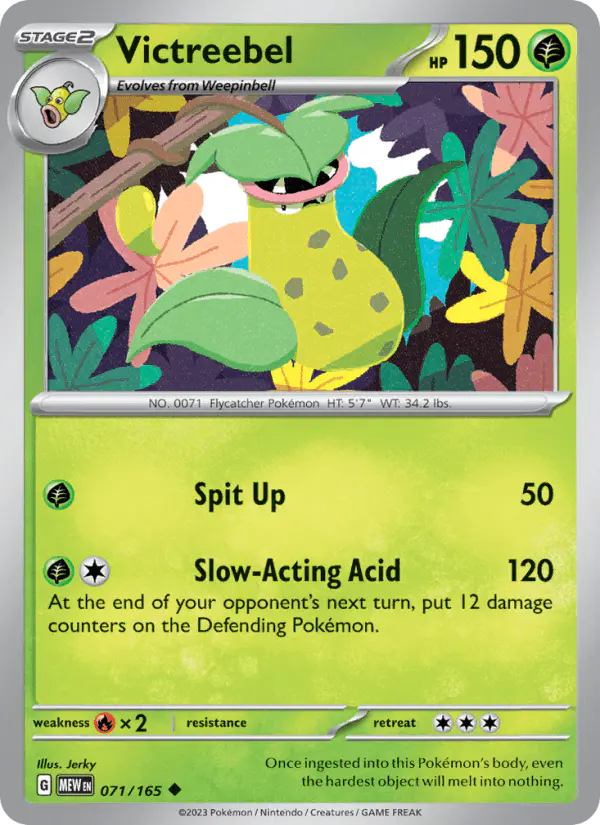 Carta Victreebel 071/165 de 151