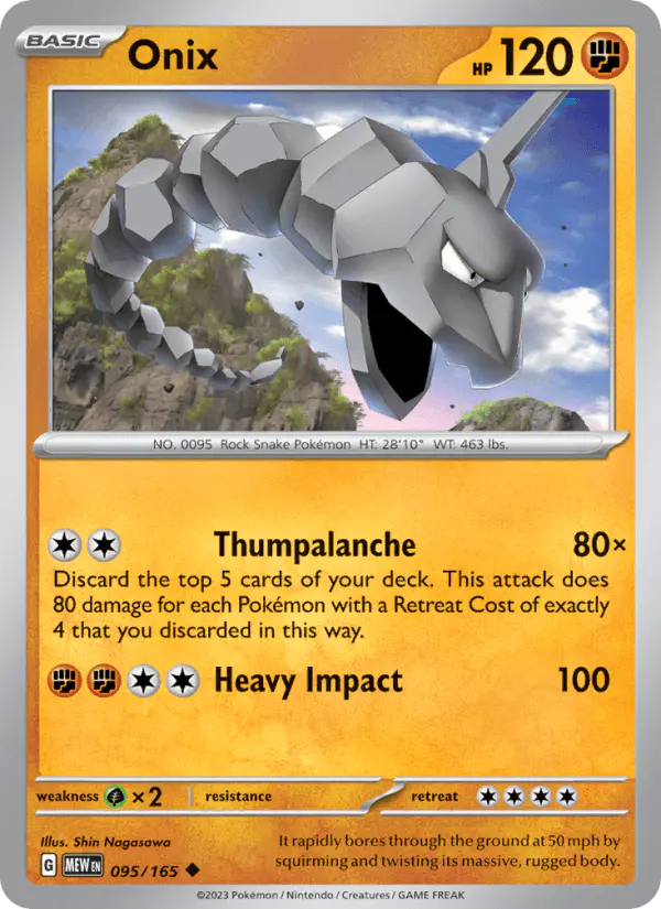 Carta Onix 095/165 de 151
