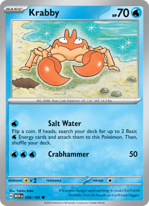 Carta Krabby 098/165 de 151