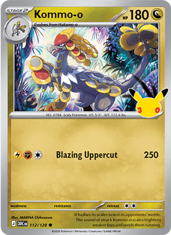 Carta Kommo-o 112/128 de 30th Celebration