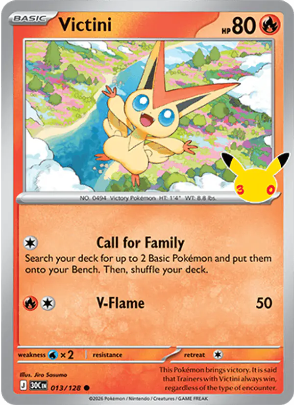 Carta Victini 013/128 de 30th Celebration