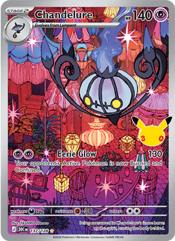 Carta Chandelure 137/128 de 30th Celebration