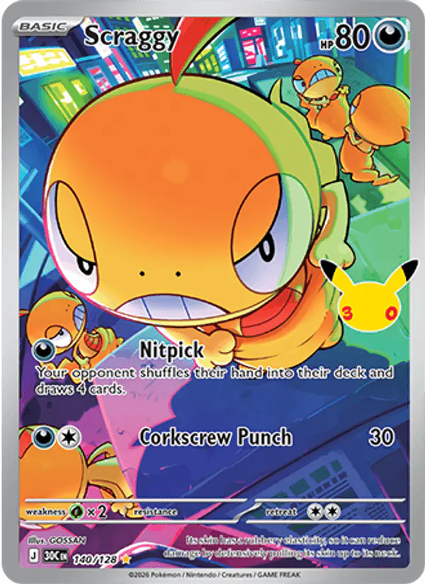 Carta Scraggy 140/128 de 30th Celebration