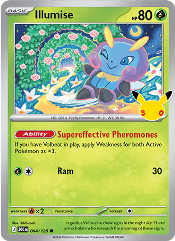 Carta Illumise 004/128 de 30th Celebration