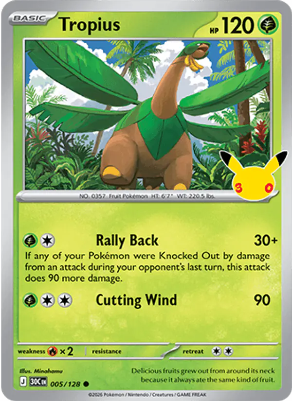 Carta Tropius 005/128 de 30th Celebration