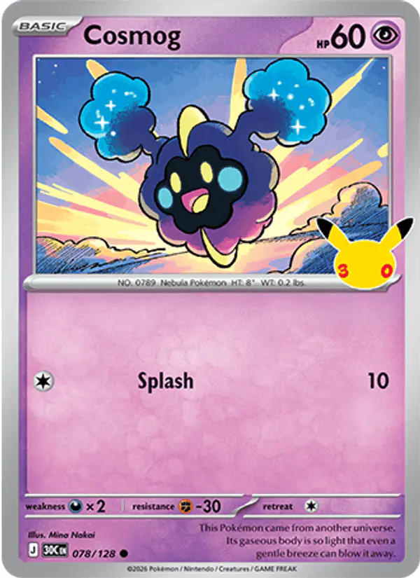 Carta Cosmog 078/128 de 30th Celebration