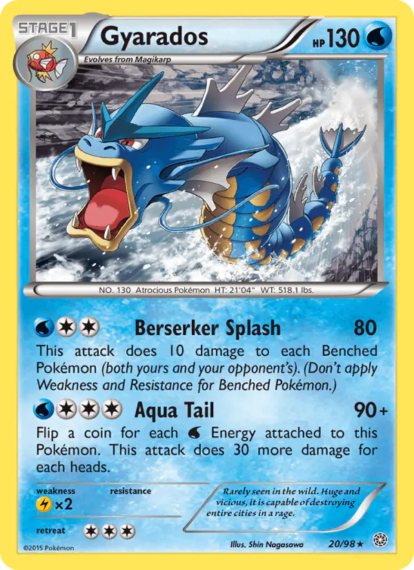 Carta Gyarados 20/98 de Ancient Origins