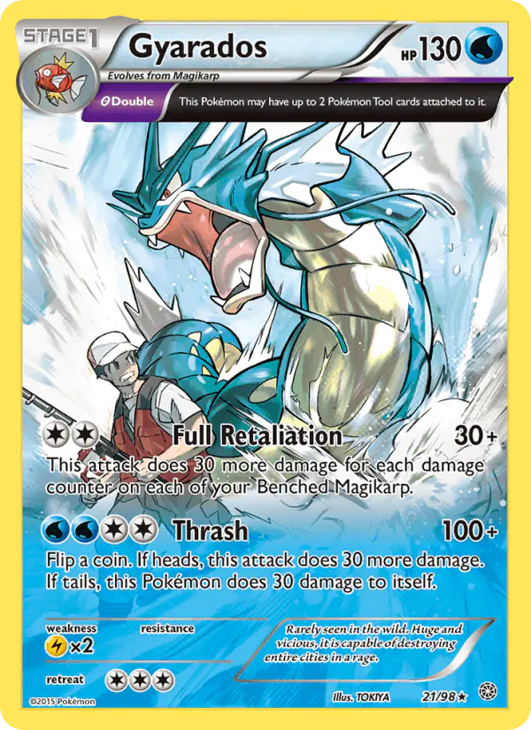 Carta Gyarados 21/98 de Ancient Origins