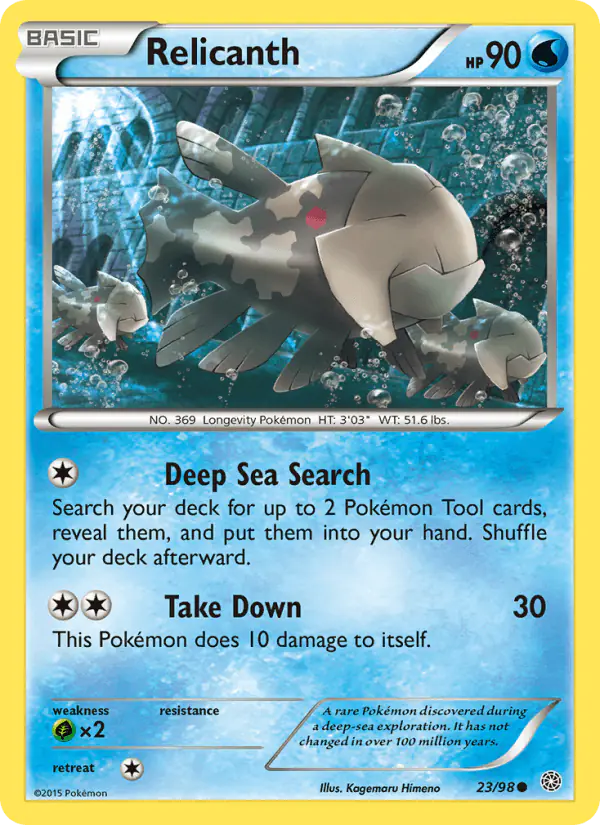 Carta Relicanth 23/98 de Ancient Origins