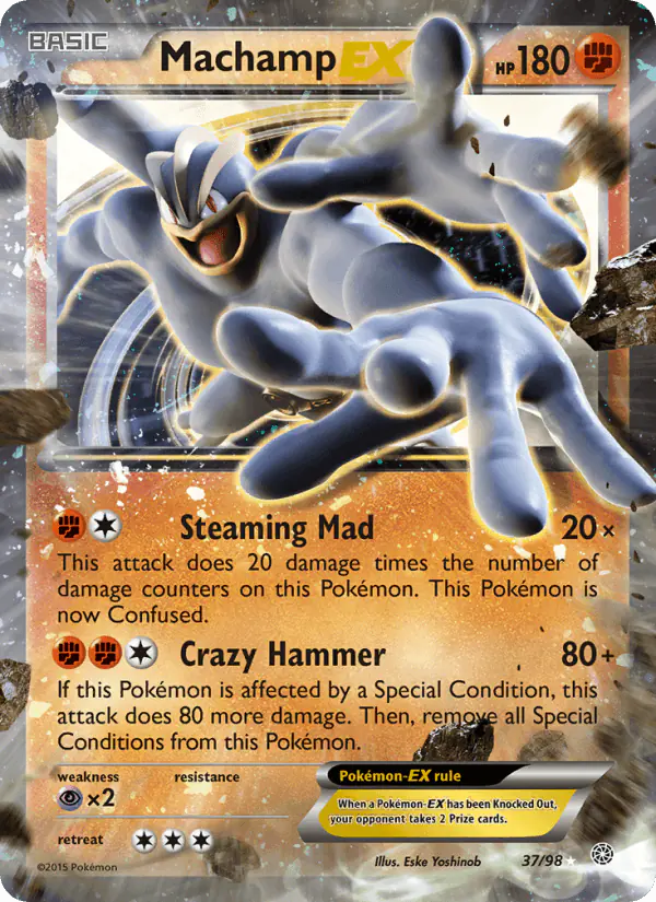 Carta Machamp EX 37/98 de Ancient Origins
