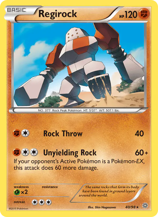 Carta Regirock 40/98 de Ancient Origins