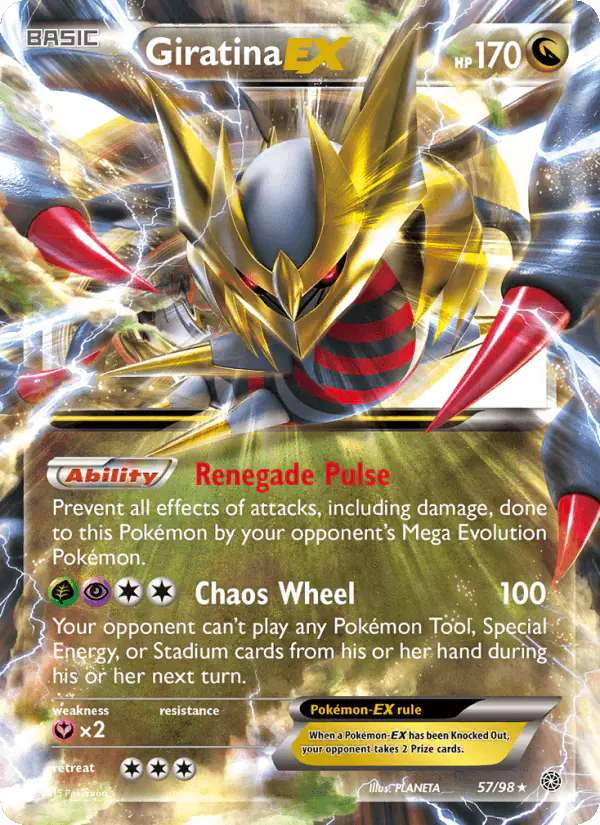 Carta Giratina EX 57/98 de Ancient Origins