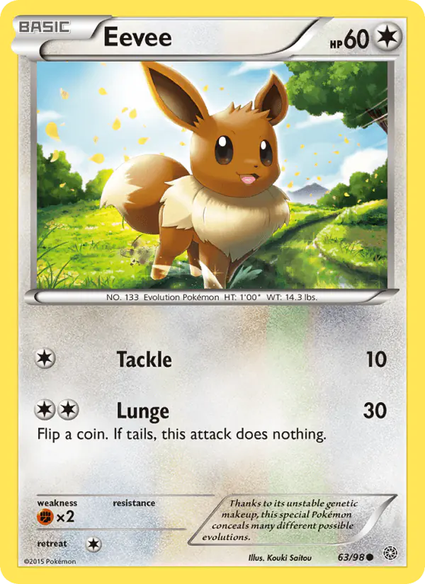 Carta Eevee 63/98 de Ancient Origins