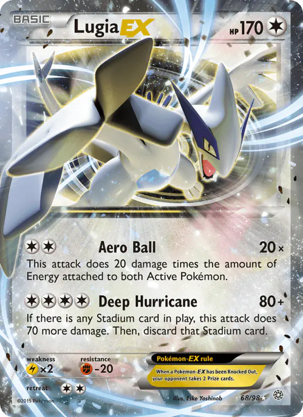 Carta Lugia EX 68/98 de Ancient Origins