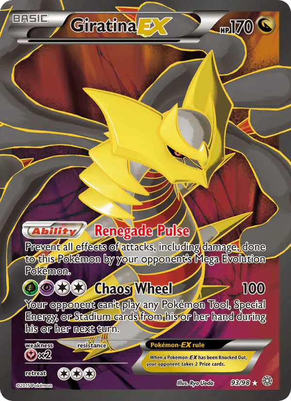 Carta Giratina EX 93/98 de Ancient Origins