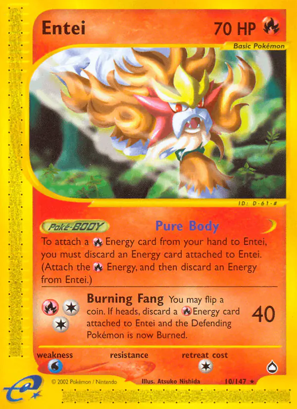 Carta Entei 10/147 de Aquapolis
