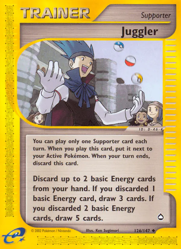 Carta Juggler 126/147 de Aquapolis