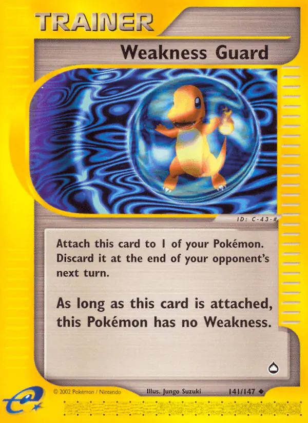 Carta Weakness Guard 141/147 de Aquapolis