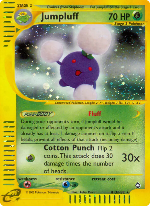 Carta Jumpluff H13 de Aquapolis