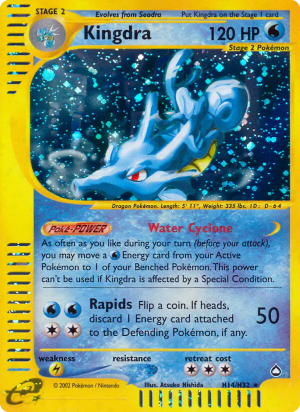 Carta Kingdra H14 de Aquapolis