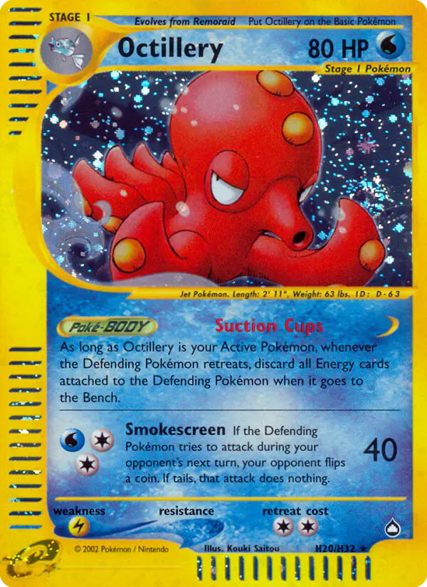 Carta Octillery H20 de Aquapolis