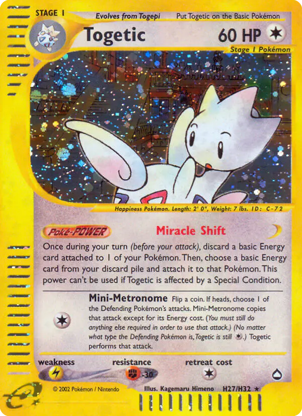 Carta Togetic H27 de Aquapolis
