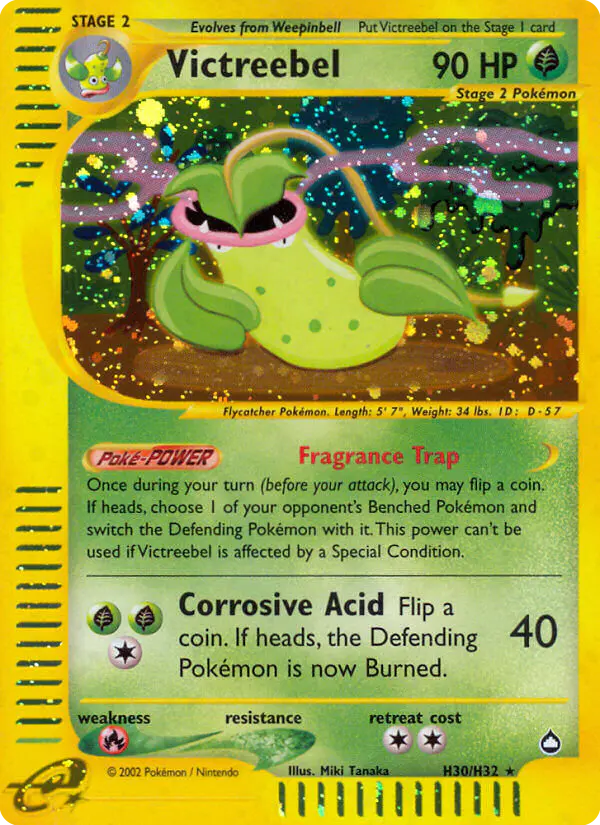 Carta Victreebel H30 de Aquapolis