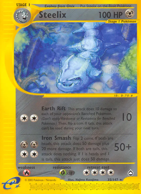 Carta Steelix 35/147 de Aquapolis