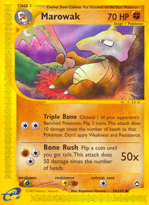 Carta Marowak 54/147 de Aquapolis