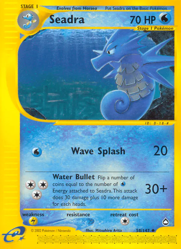 Carta Seadra 58/147 de Aquapolis