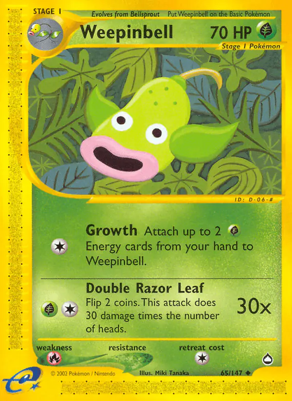 Carta Weepinbell 65/147 de Aquapolis