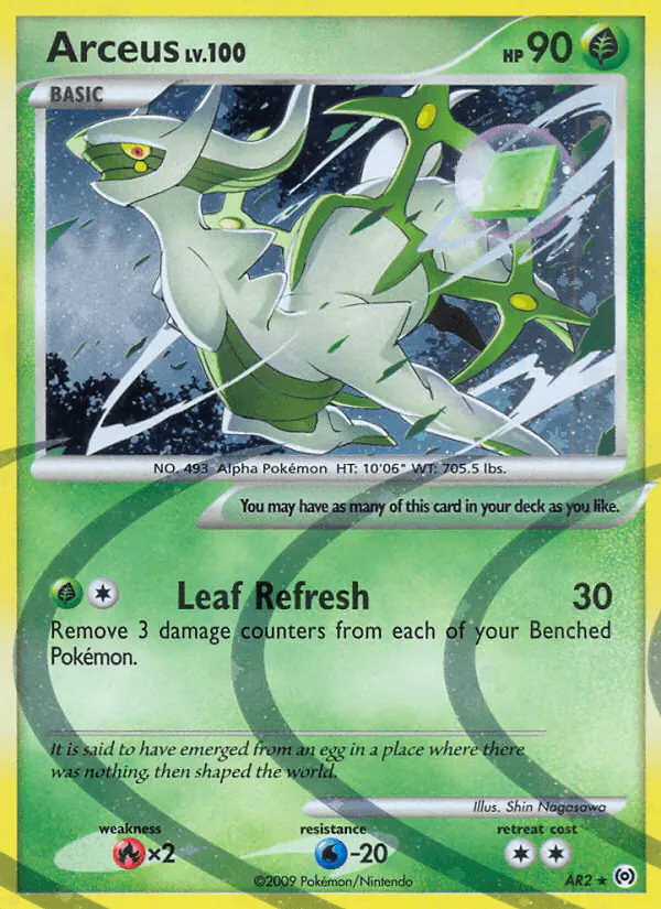 Carta Arceus AR2 de Arceus