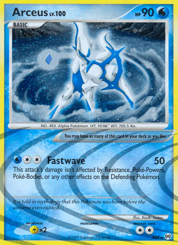 Carta Arceus AR4 de Arceus