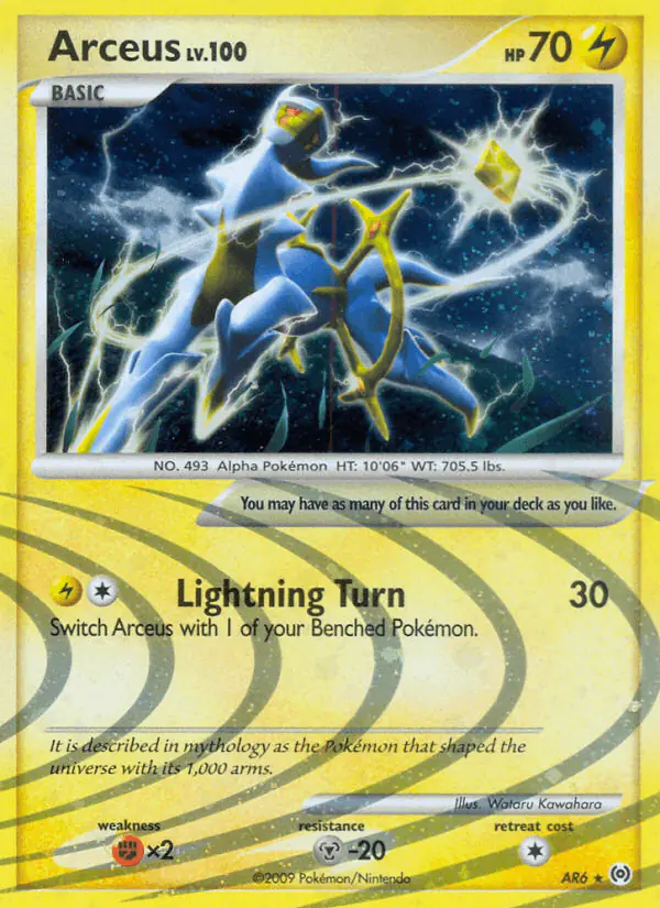 Carta Arceus AR6 de Arceus