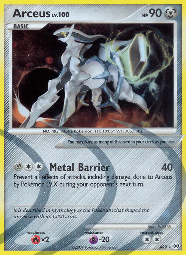 Carta Arceus AR9 de Arceus
