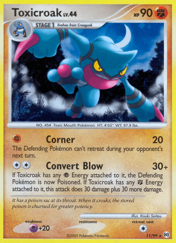 Carta Toxicroak 11/99 de Arceus